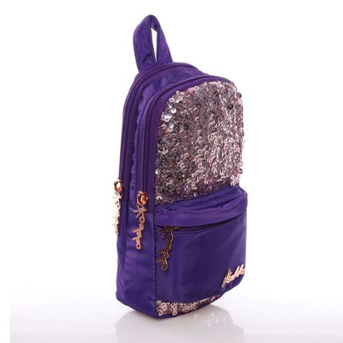 Kaukko Magi̇cal Junior Bag Kalem Çantası (pullu-mor)