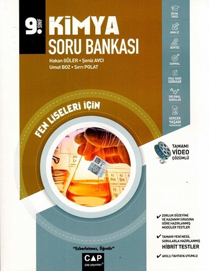 Çap 9. Sınıf Fen Lisesi Kimya Soru Bankası