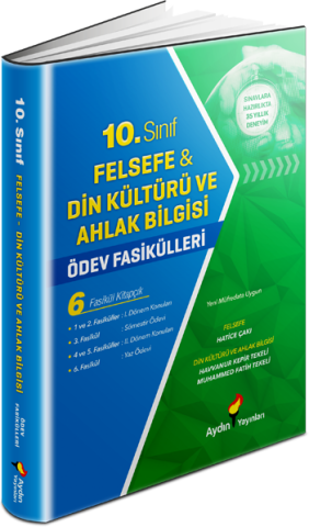 Aydın Yayınları 10.Sınıf Felsefe-Din Kültürü ve Ahlak Bilgisi Ödev Fasikülleri