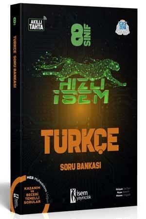 İsem Yayınları 8. Sınıf Türkçe Hızlı İsem Soru Bankası