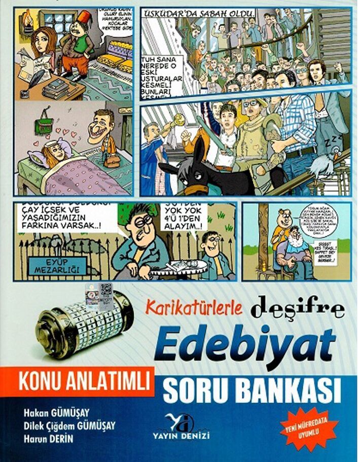Yayın Denizi Edebiyat Karikatürlerle Deşifre Konu Anlatımlı Soru Bankası
