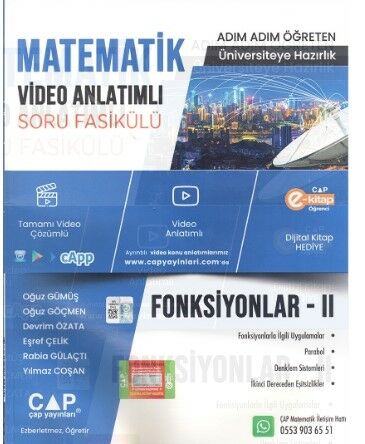 Çap Fonksiyonlar 2 Konu Anlatımlı Soru Bankası