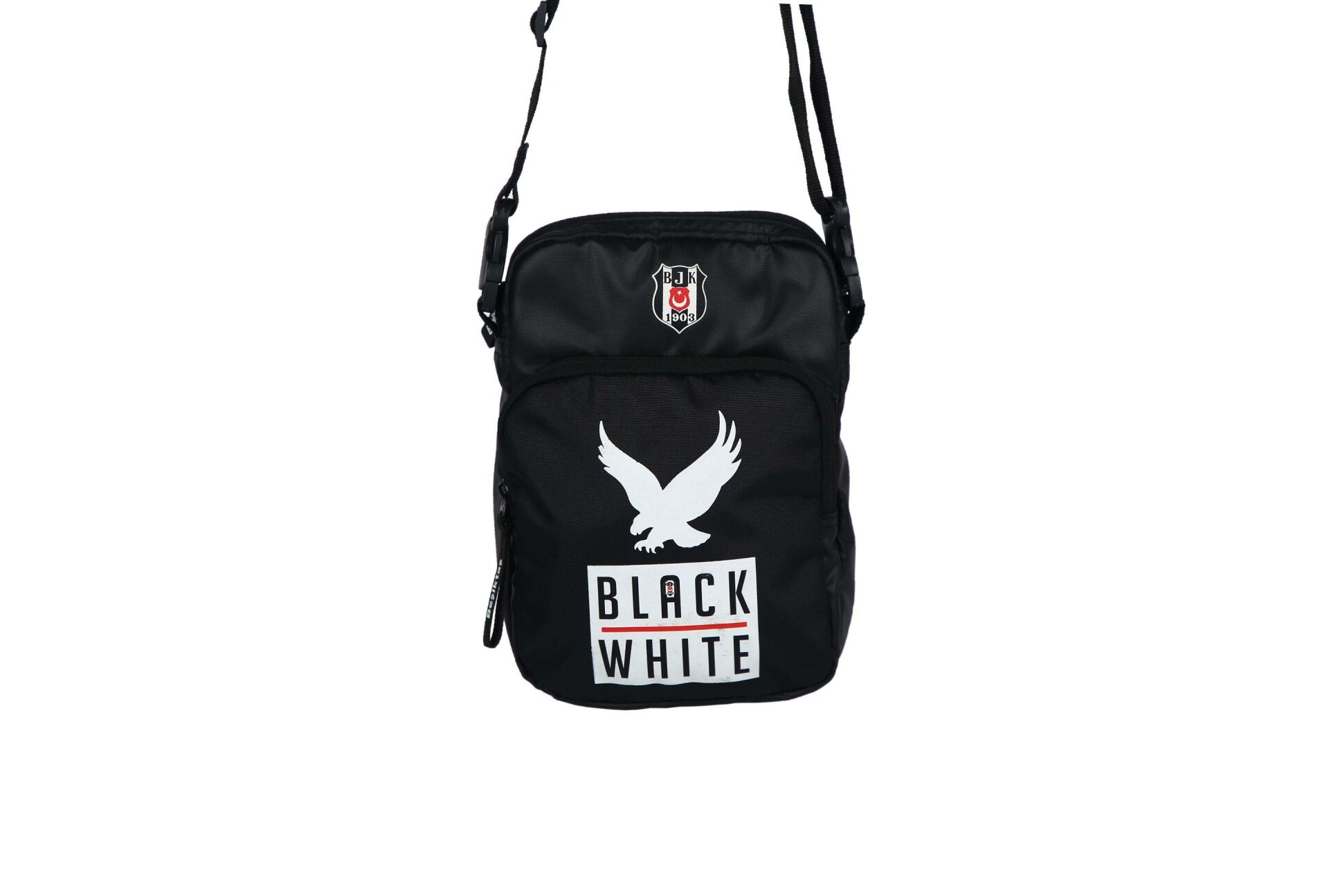 Me Çanta Beşiktaş Çapraz Askılı Çanta Black Whi̇te Eagle 21336
