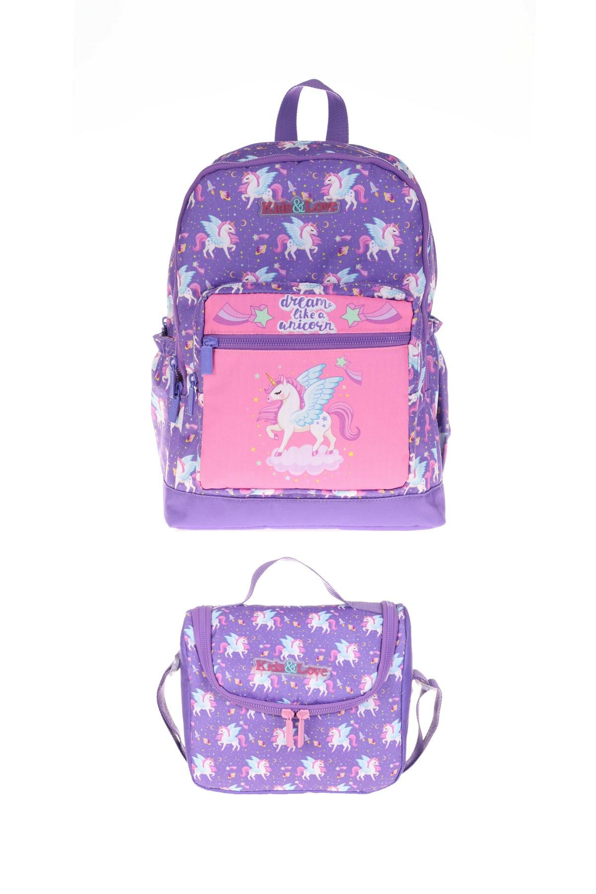 Kids&love 2 Li Set Sweet Unicorn Sırt Çantası Ve Beslenme Çantası