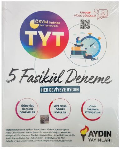 Aydın Yay. TYT 5 Fasikül Deneme