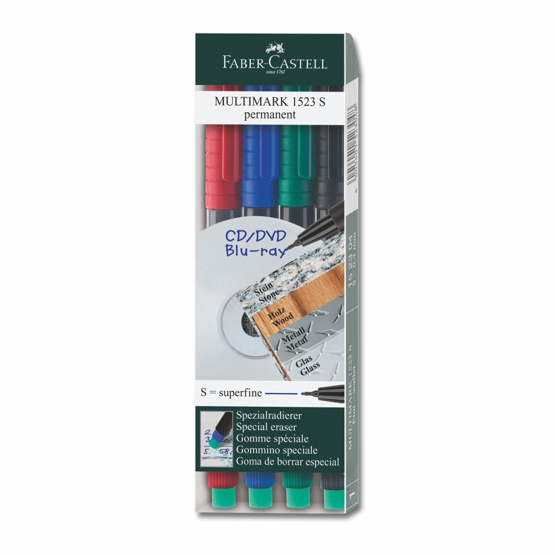 Faber-Castell Asetat Kalemi̇ 1523 4'lü Set (s)