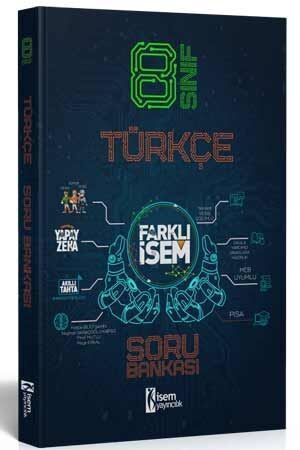 İsem Yayınları 8. Sınıf Türkçe Farklı İsem Soru Bankası