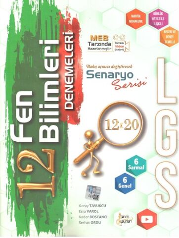 tanım yayınları 8. sınıf lgs fen bilimleri 12 x 20 deneme