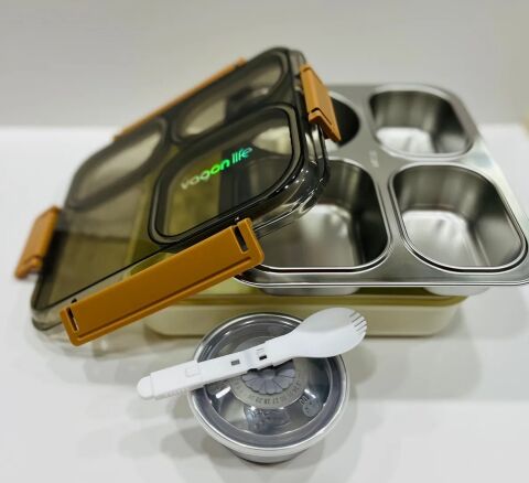 Vagonlife VGN7080 S/S Lunch Box 1200ml Kahverengi