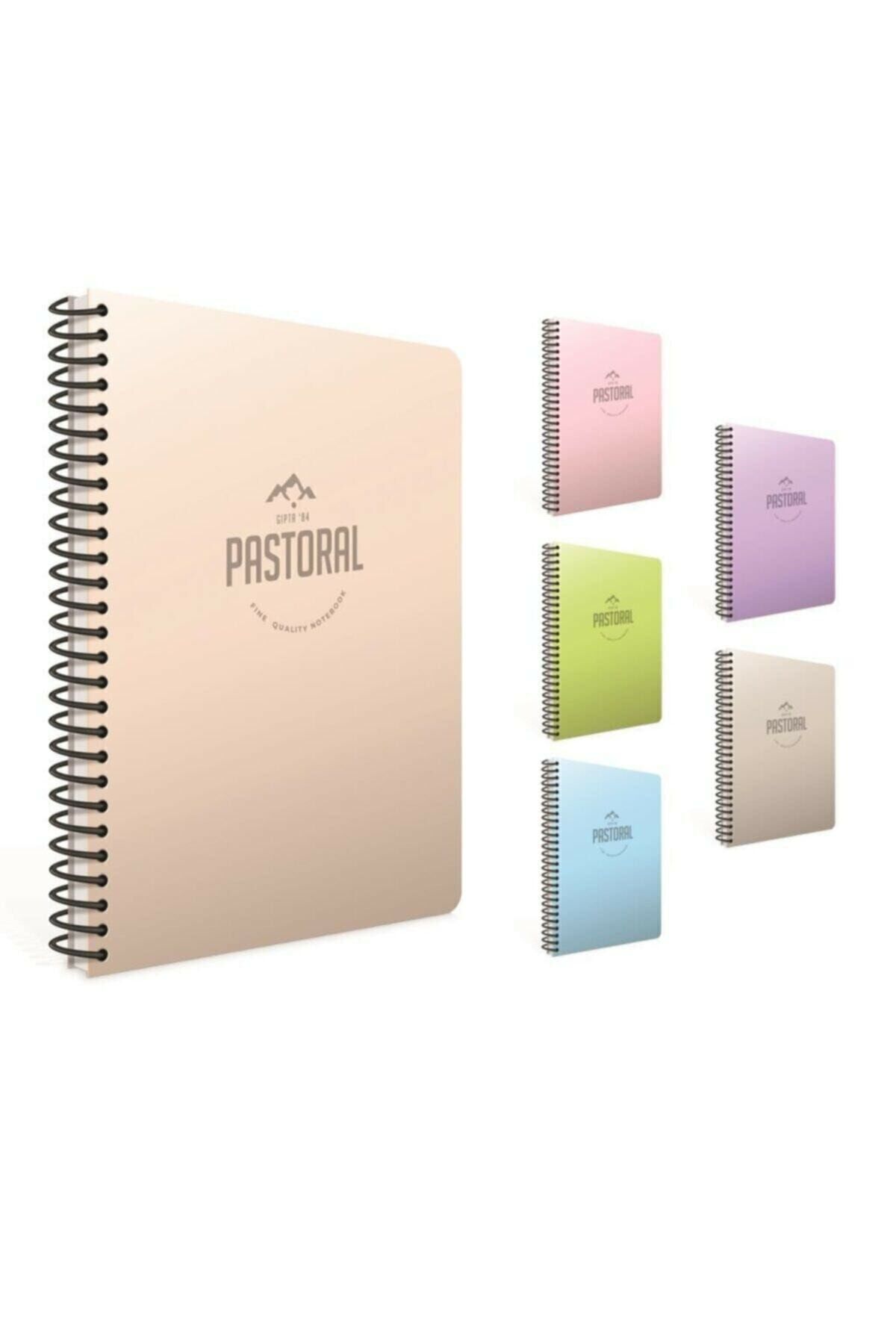 Pastoral A4 Spiralli Pp Kapak Defter 96 Yaprak Kareli (4 Lü Paket) 3245