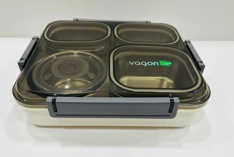 Vagonlife VGN7080 S/S Lunch Box 1200ml Gri