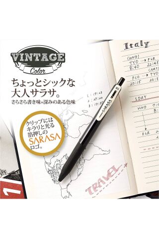 Sarasa 0.5mm Vintage Colors 5'li Kalem Seti - Set 2
