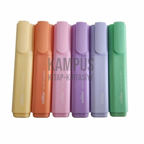 Fosforlu İşaretleme Kalemi Pastel Renkler 6'lı Set 8693889124763