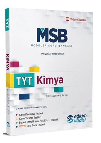 Eğitim Vadisi TYT Kimya Güncel MSB Modüler Soru Bankası