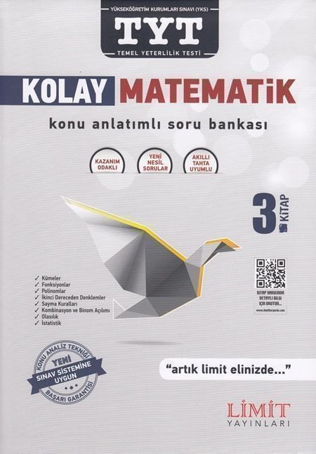 Limit Yayınları TYT Kolay Matematik Konu Anlatımlı Soru Bankası 3. Kitap
