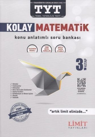 Limit Yayınları TYT Kolay Matematik Konu Anlatımlı Soru Bankası 3. Kitap