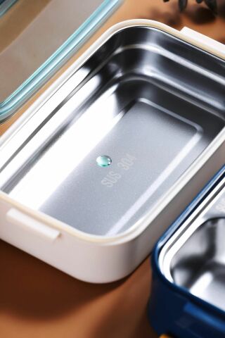 Bento Lunch Box Ofis-okul Için Yeni Nesil Sefer Tası Taşınabilir Yemek Kutusu Çelik Ff462
