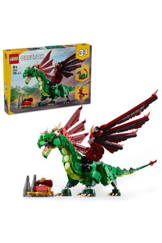 ® Creator 3’ü 1 Arada Orta Çağ Ejderhası 31161 - 9 Yaş ve Üzeri Yapım Seti (715 Parça)