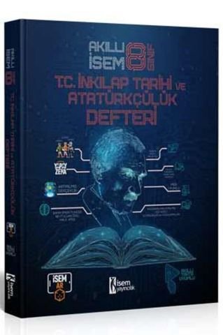 İsem Yayınları 8. Sınıf T.C İnkılap Tarihi ve Atatürkçülük Akıllı İsem Defteri