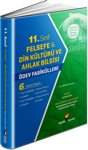 Aydın Yayınları 11.Sınıf Felsefe-Din Kültürü ve Ahlak Bilgisi Ödev Fasikülleri