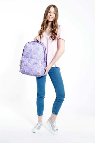 Bee Nature Sırt Çantası Lilac Flamingo K1474