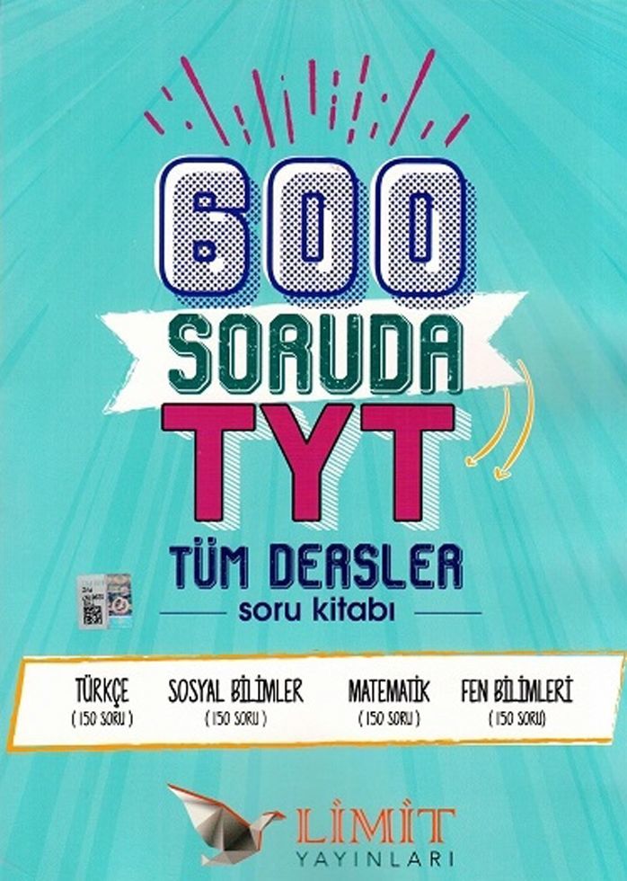 Limit Yayınları TYT Tüm Dersler 600 Soruda Soru Kitabı