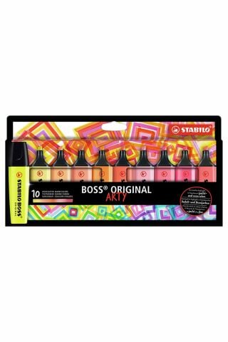 Stabilo Boss Original Arty Sıcak Renkler İşaretleme Kalem Seti 10'lu (YENİ)