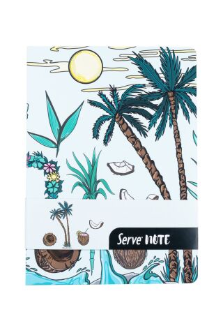 Deep Kalem + Defter + Min + Silgi Hediye Seti - Doğa Serisi Palmiye