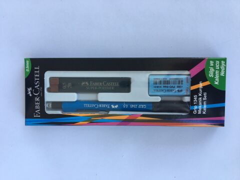Faber Castel Grip 1345 Mekanik Kurşun Kalem Seti 0.5 Silgi Ve Kalem Ucu Hediye