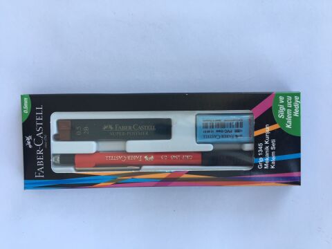 Faber Castel Grip 1345 Mekanik Kurşun Kalem Seti 0.5 Silgi Ve Kalem Ucu Hediye