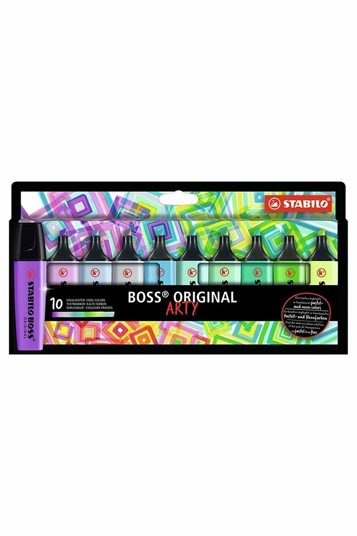 Stabilo Boss Original Arty Soğuk Renkler İşaretleme Kalem Seti 10'lu (YENİ)