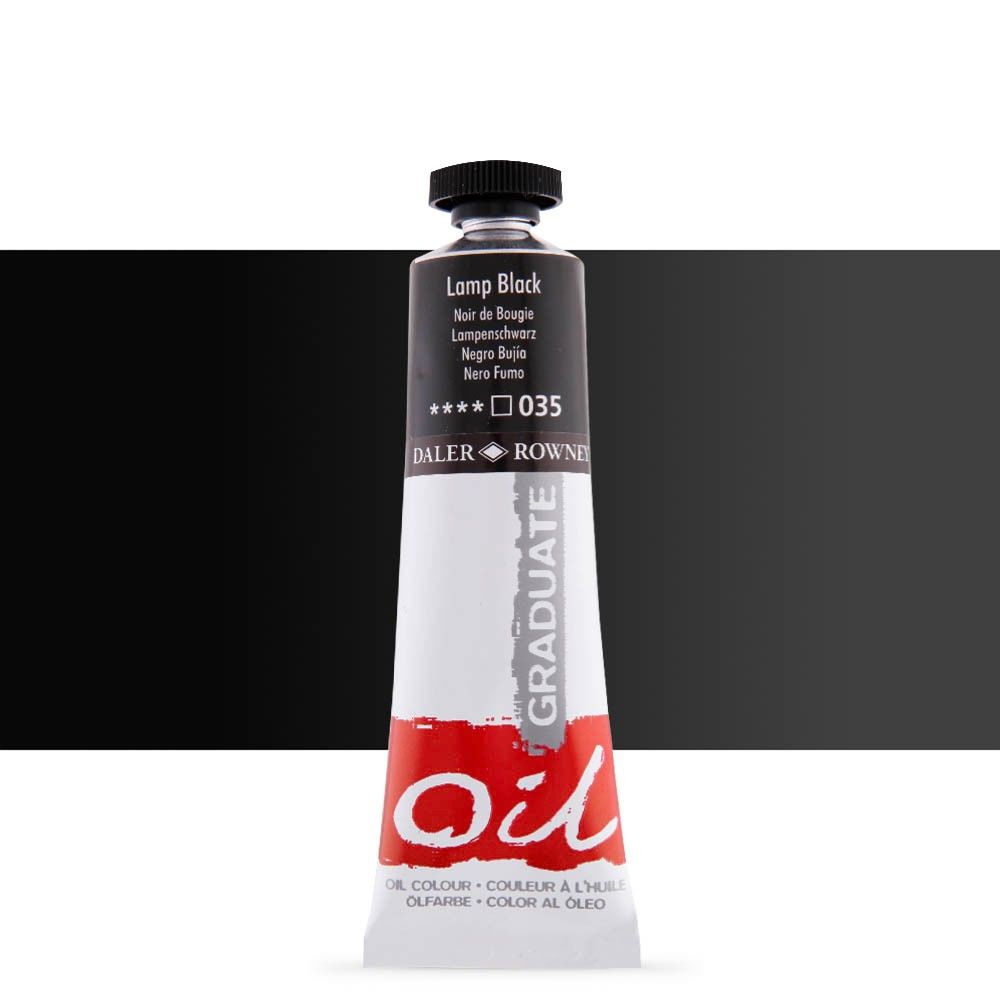 Daler Rowney Graduate Yağlı Boya Oil Color 38ml Lamp Black 117038035