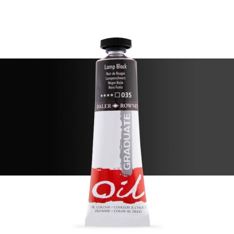 Daler Rowney Graduate Yağlı Boya Oil Color 38ml Lamp Black 117038035