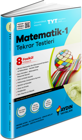 Aydın Yayınları Üniversiteye Hazırlık Matematik-1 Tekrar Testleri (TYT)