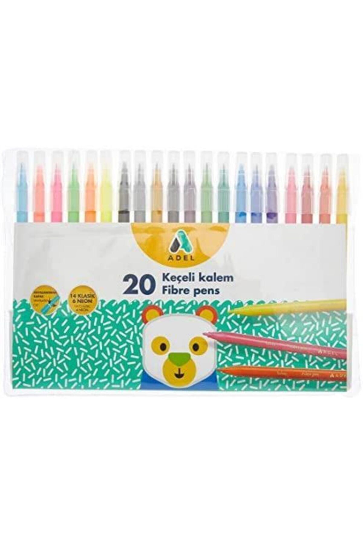Adel Keçeli Kalem 20 Renk