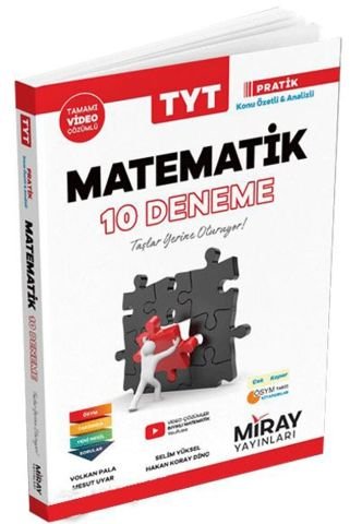 Miray Yayınları TYT Matematik 10 Deneme