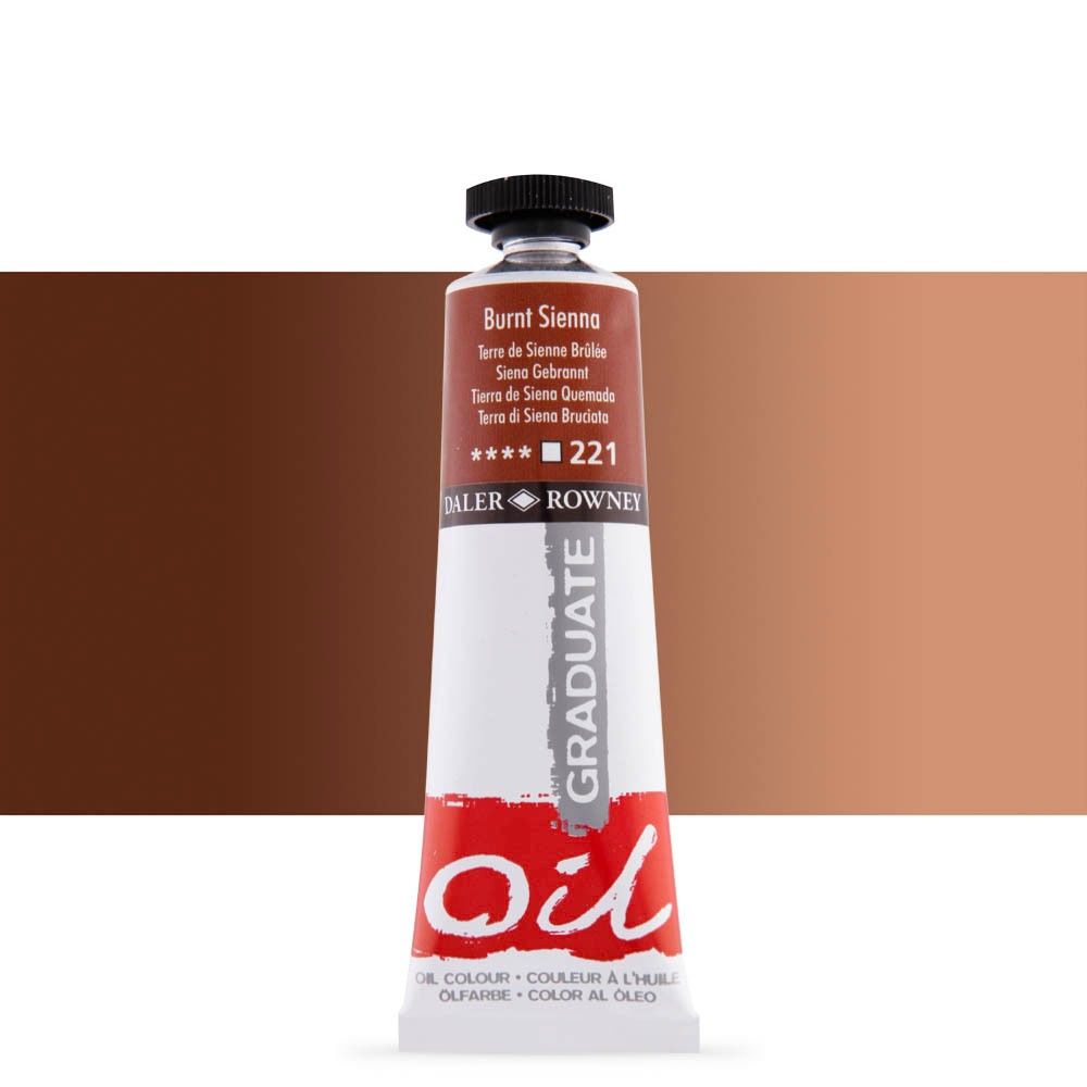 Daler Rowney Graduate Yağlı Boya Oil Color 38ml Burnt Sienna 117038221