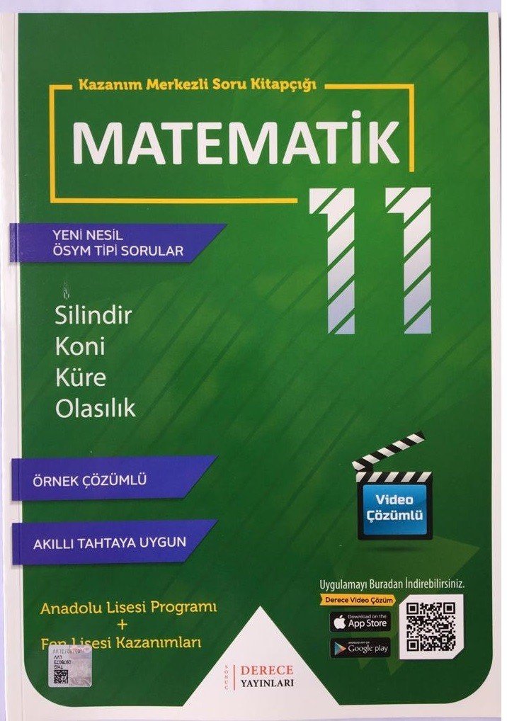 Sonuç Derece Yayınları 11.Sınıf Silindir Koni Küre Olasılık