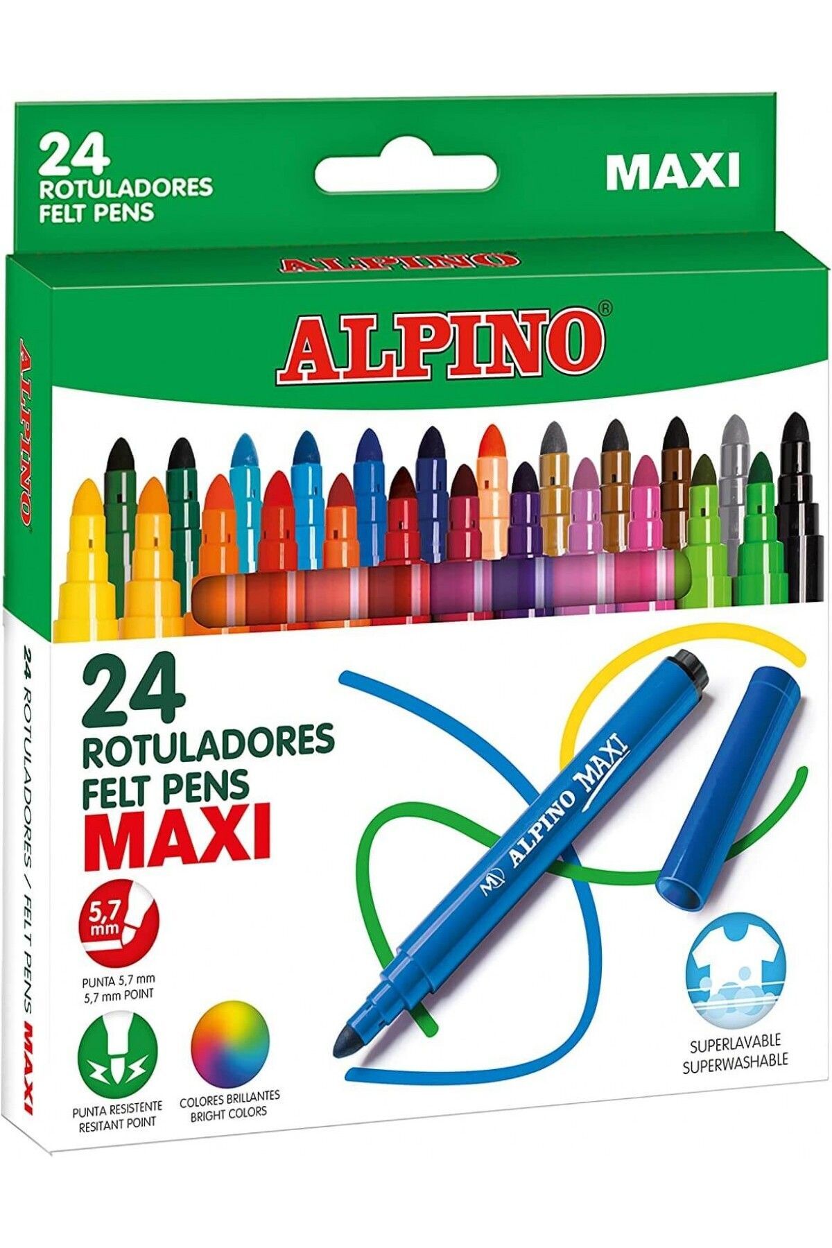 Maxi 24'lü Jumbo Keçeli Kalem / Ar000007n