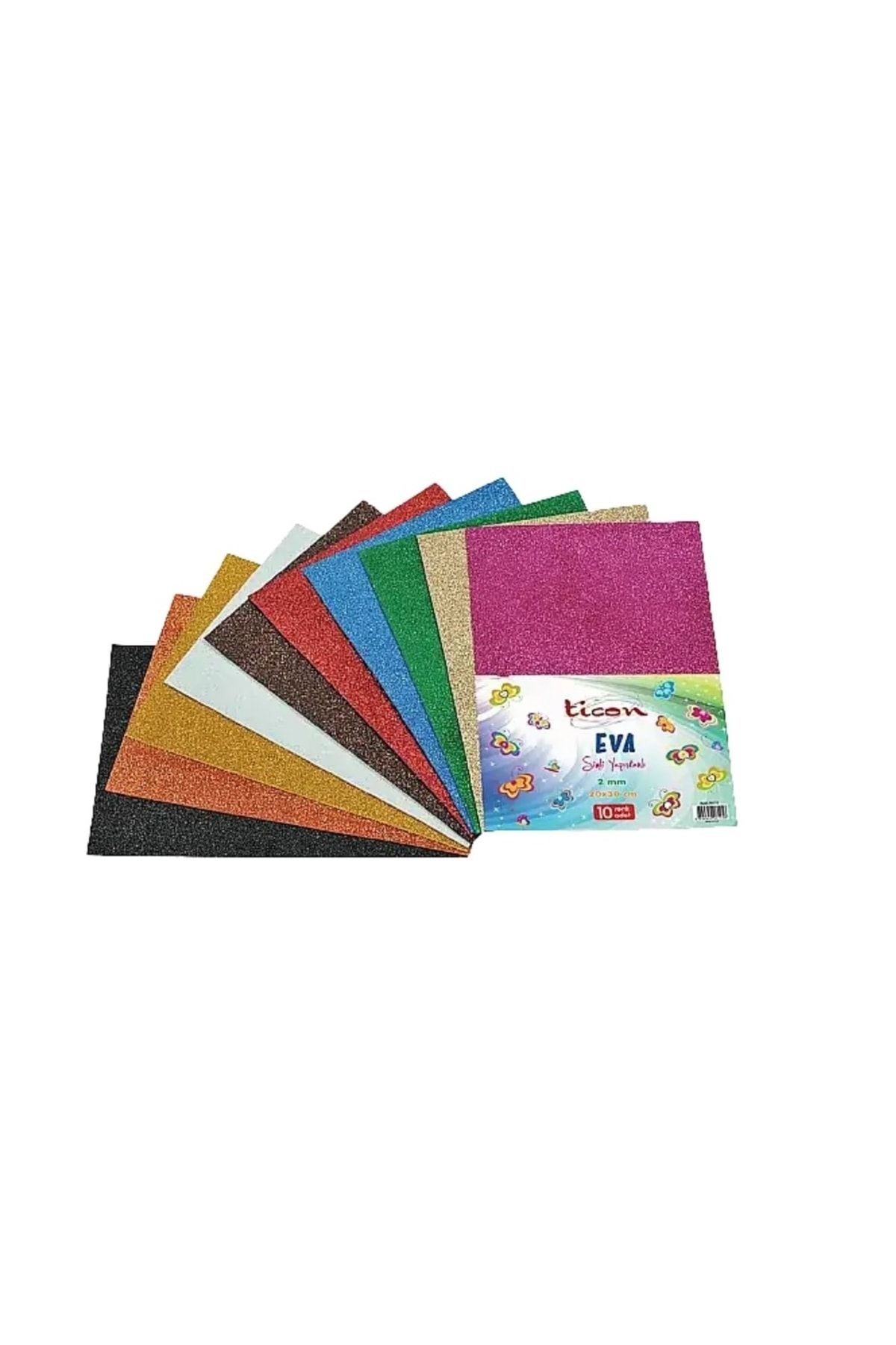 Simli Yapışkanlı Eva 20x30cm 10 Renk