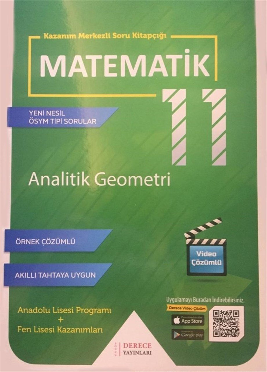 Sonuç Derece Yayınları 11. Sınıf Analitik Geometri