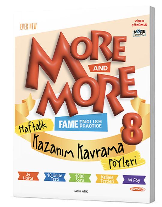 More&More 8. Sınıf Haftalık Kazanım Kavrama Föyleri 40 Föy