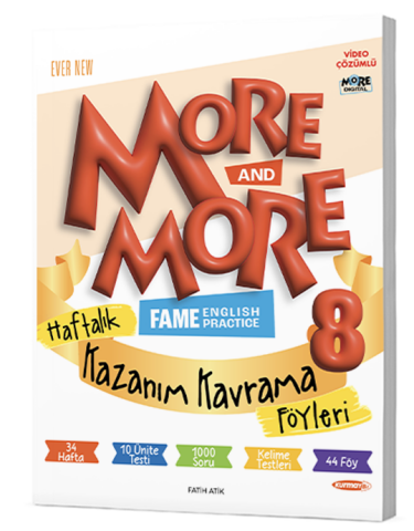 More&More 8. Sınıf Haftalık Kazanım Kavrama Föyleri 40 Föy