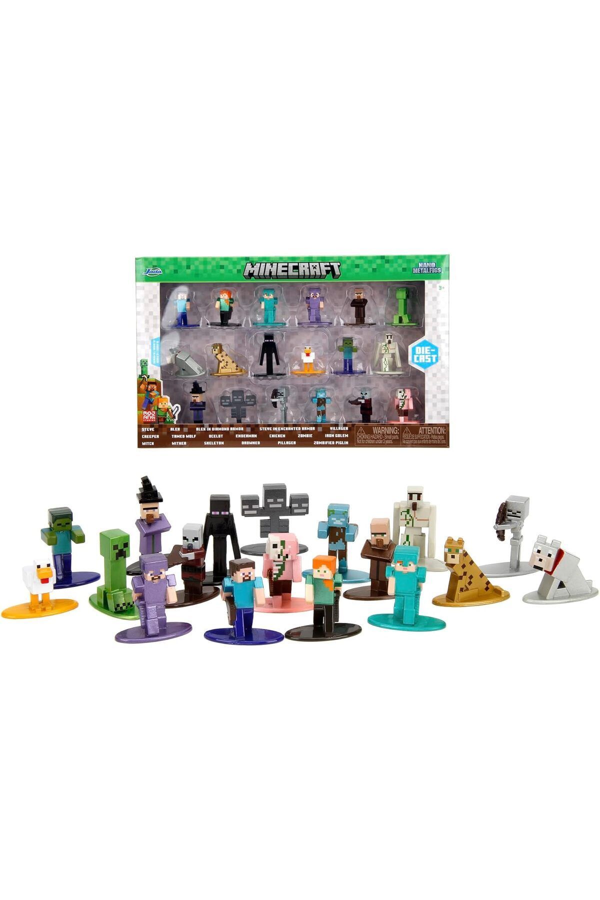JadaMinecraft 4cm W12 Nanofigures Seti