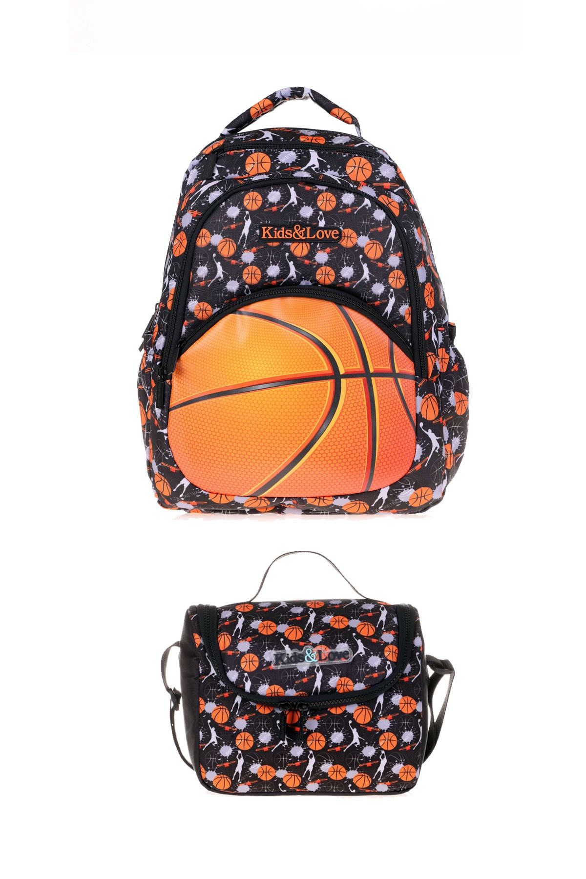2li Set New Basketball Sırt Çantası ve Beslenme Çantası