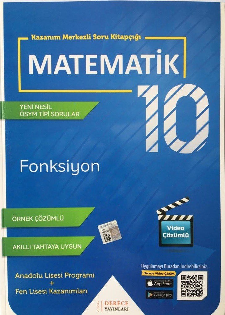 Sonuç Derece Yayınları 10.Sınıf Fonksiyon