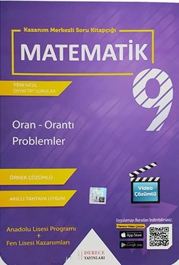 Sonuç Derece Yayınları 9. Sınıf Matematik Oran Orantı Problemler