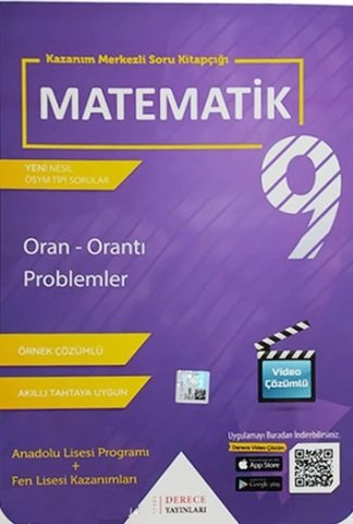 Sonuç Derece Yayınları 9. Sınıf Matematik Oran Orantı Problemler
