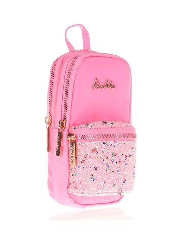 Magic Dreams Junior Bag Kalem Çantası Taşlı Pullu-Pembe K2486
