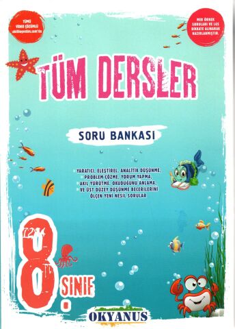 Okyanus Yayıncılık 8. Sınıf Tüm Dersler Soru Bankası